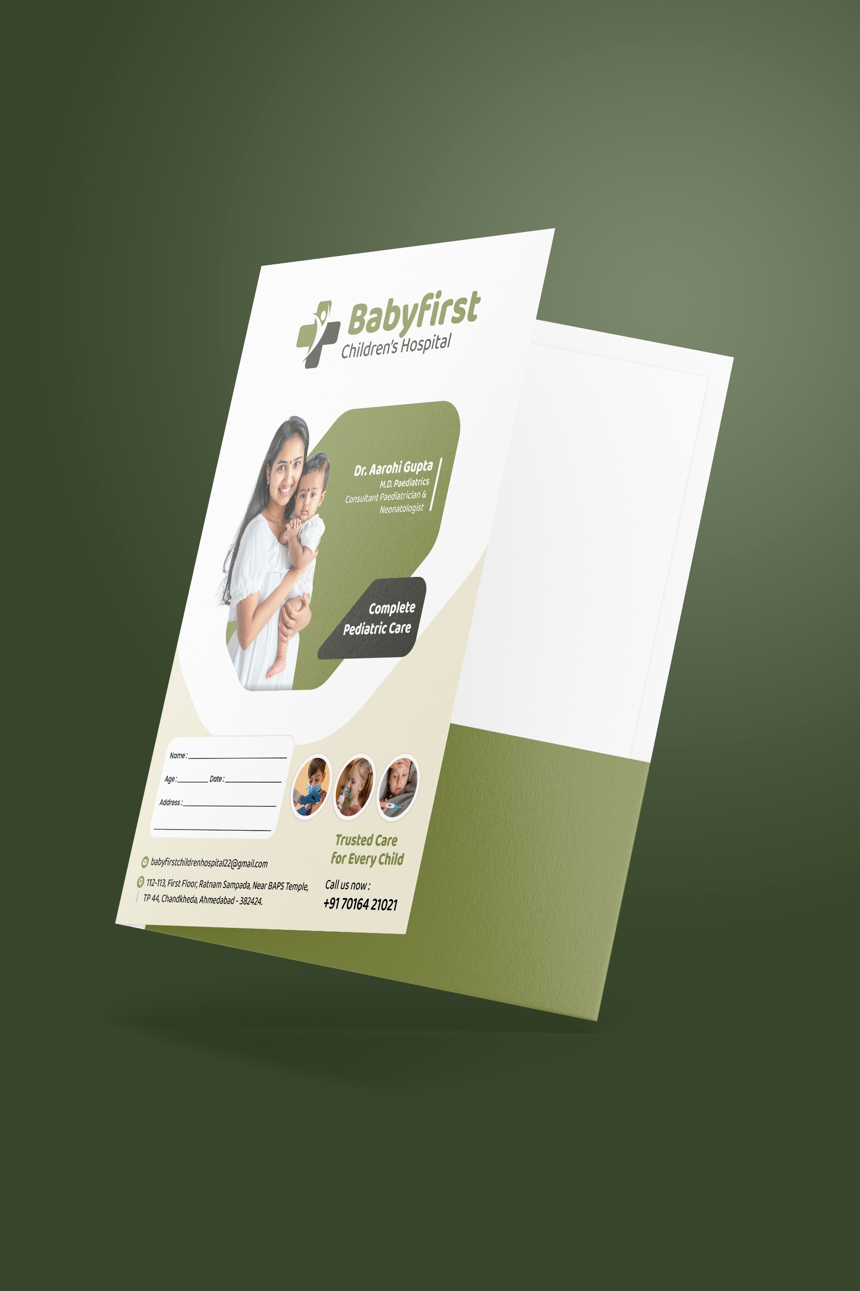 Hospital diagnostic prescription pad printed in Ahmedabad by Mangalam Print and Pack